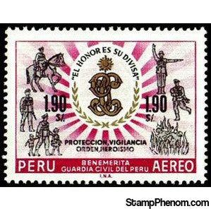 Peru 1966 Monogram "GC", Police activities-Peru-StampPhenom