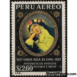 Peru 1967 Painting by Carlo Maratta-Peru-StampPhenom