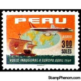 Peru 1969 Kon Tiki, Globe and Douglas DC8-Peru-StampPhenom