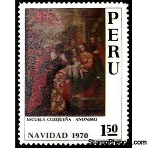 Peru 1970 "Adoration of the Magi", Cuzco School-Peru-StampPhenom