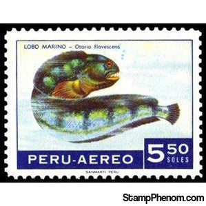 Peru 1970 Atlantic Wolffisch (Anarhichas lupus)-Peru-StampPhenom