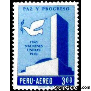 Peru 1970 United Nations Headquarters (NY), Peace Dove-Peru-StampPhenom