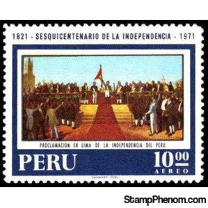 Peru 1971 Independence - Independence Proclamation in Lima-Peru-StampPhenom