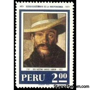 Peru 1971 Independence - Jose Faustino Sanchez Carrion-Peru-StampPhenom