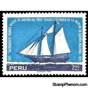 Peru 1971 "Sacramento", peruvianÂ´s first Warship-Peru-StampPhenom