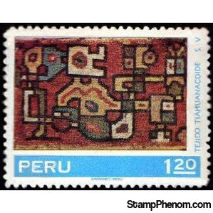 Peru 1971 Textile - Tiahuanacoide cloth-Peru-StampPhenom