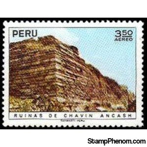 Peru 1972 Archaeological Monuments -Ruins of Chavin, Ancash-Peru-StampPhenom
