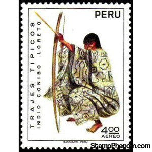 Peru 1972 Costumes - Conibo Loreto-Peru-StampPhenom