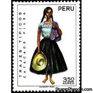 Peru 1972 Costumes - Woman of Catacaos-Peru-StampPhenom