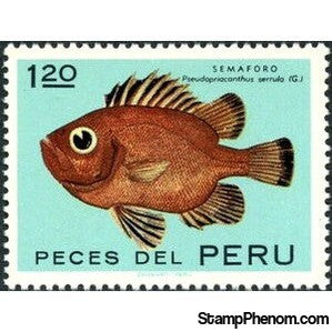 Peru 1972 Popeye Catalufa (Pseudopriacanthus serrula)-Peru-StampPhenom