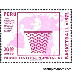 Peru 1973 Basketball Chest, Map