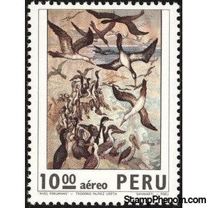 Peru 1973 Classic Peruvian painting - Peruvian birds