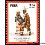 Peru 1973 Man and woman in typical suits