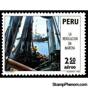 Peru 1973 Structural changes - Boats of Pescaperu fishing org.-Peru-StampPhenom