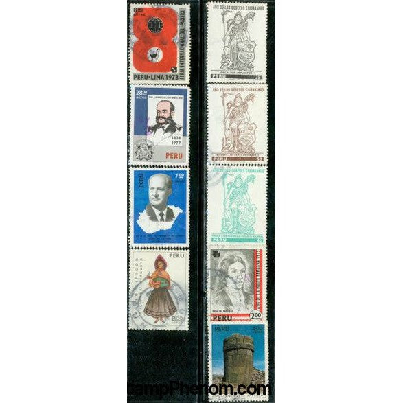 Peru Lot 10 , 9 stamps