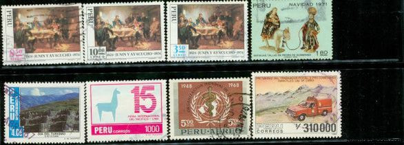 Peru Lot 13 , 8 stamps