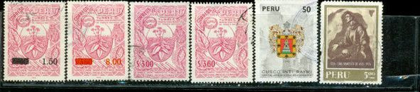Peru Lot 25 , 6 stamps