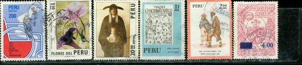 Peru Lot 28 , 6 stamps