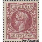 Philippines 1898 Alfonso XIII (1886-1941), king of Spain-Stamps-Philippines-Mint-StampPhenom