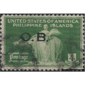 Philippines 1935 Woman and Carabao-Stamps-Philippines-Mint-StampPhenom