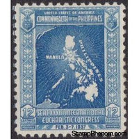 Philippines 1937 Map of Philippines Islands, 12c-Stamps-Philippines-Mint-StampPhenom