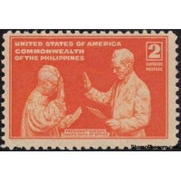 Philippines 1940 President Quezon taking Oath of Office-Stamps-Philippines-Mint-StampPhenom