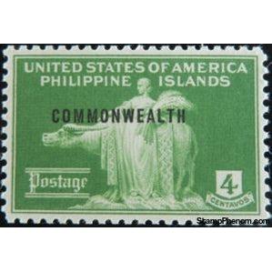 Philippines 1940 Woman and Carabao-Stamps-Philippines-Mint-StampPhenom