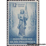 Philippines 1946 Philippine Girl Holding Flag of the Republic-Stamps-Philippines-Mint-StampPhenom