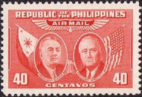 Philippines 1947 Manuel L. Quezon and Franklin D. Roosevelt-Stamps-Philippines-Mint-StampPhenom