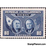 Philippines 1947 Manuel L. Quezon and Franklin D. Roosevelt-Stamps-Philippines-Mint-StampPhenom