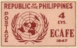 Philippines 1947 United Nations Emblem - Imperforated-Stamps-Philippines-Mint-StampPhenom