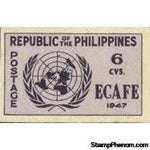 Philippines 1947 United Nations Emblem - Imperforated-Stamps-Philippines-Mint-StampPhenom