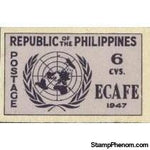 Philippines 1947 United Nations Emblem - Imperforated-Stamps-Philippines-Mint-StampPhenom