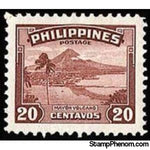 Philippines 1947 Views- Mayon Volcano-Stamps-Philippines-Mint-StampPhenom