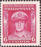 Philippines 1948 General Douglas MacArthur-Stamps-Philippines-Mint-StampPhenom
