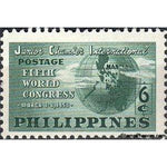 Philippines 1950 Chamber of Commerce/Globe, 6c-Stamps-Philippines-StampPhenom
