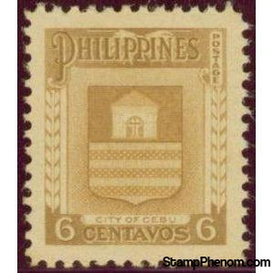 Philippines 1951 Cebu City Coat of Arms-Stamps-Philippines-Mint-StampPhenom