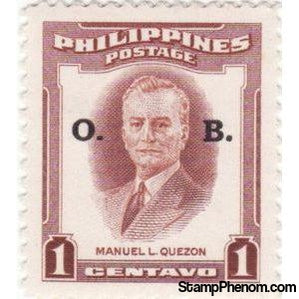 Philippines 1953 Manuel L. Quezon (1878-1944), O.B. Overprint-Stamps-Philippines-Mint-StampPhenom
