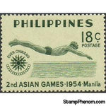 Philippines 1954 Swimming-Stamps-Philippines-Mint-StampPhenom