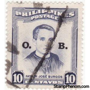 Philippines 1955 José Burgos (1837-1872) priest & philosopher-Stamps-Philippines-Mint-StampPhenom
