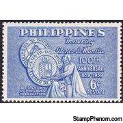 Philippines 1959 The 100th Anniversary of Manila Athenaeum-Stamps-Philippines-Mint-StampPhenom