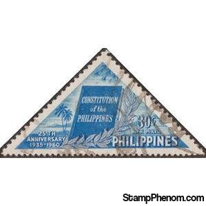 Philippines 1960 25th anniversary of the Philippine Constitution-Stamps-Philippines-Mint-StampPhenom