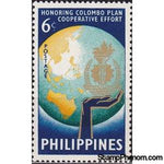 Philippines 1961 Colombo Plan Badge & Globe-Stamps-Philippines-Mint-StampPhenom