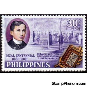 Philippines 1961 José Rizal’s execution-Stamps-Philippines-Mint-StampPhenom