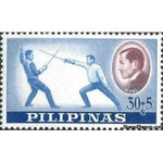 Philippines 1962 José Rizal - fencing-Stamps-Philippines-Mint-StampPhenom