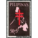 Philippines 1963 Map of Philippines and Cross-Stamps-Philippines-Mint-StampPhenom