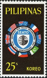 Philippines 1964 Flags Surrounding SEATO Emblem-Stamps-Philippines-Mint-StampPhenom