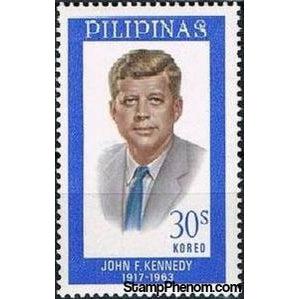 Philippines 1965 John F. Kennedy (1917-1963)-Stamps-Philippines-Mint-StampPhenom