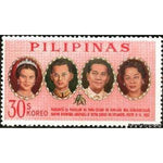 Philippines 1965 King Bhumibol and queen Sirikit, pres. Macapagal and wife-Stamps-Philippines-Mint-StampPhenom