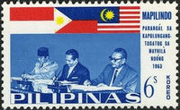 Philippines 1965 Presidents Sukarno and Macapagal-Stamps-Philippines-Mint-StampPhenom